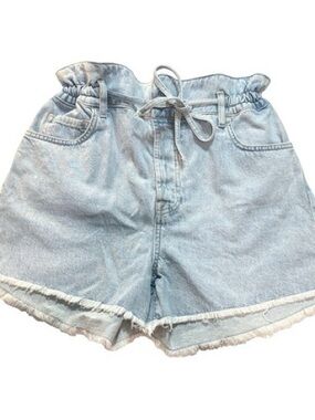 7 For All Mankind Ruby Paperbag Denim Shorts Size 32